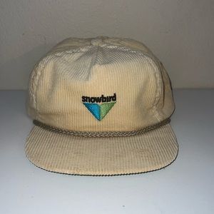 Vintage-Corduroy Snowbird Strapback Hat Cap